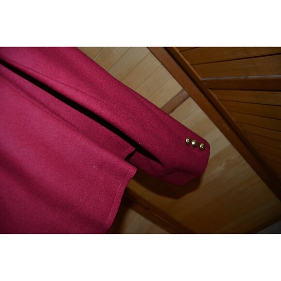 Pendleton Vintage Blazer Cranberry Red Gold Buttons Wool - Picture 6 of 6